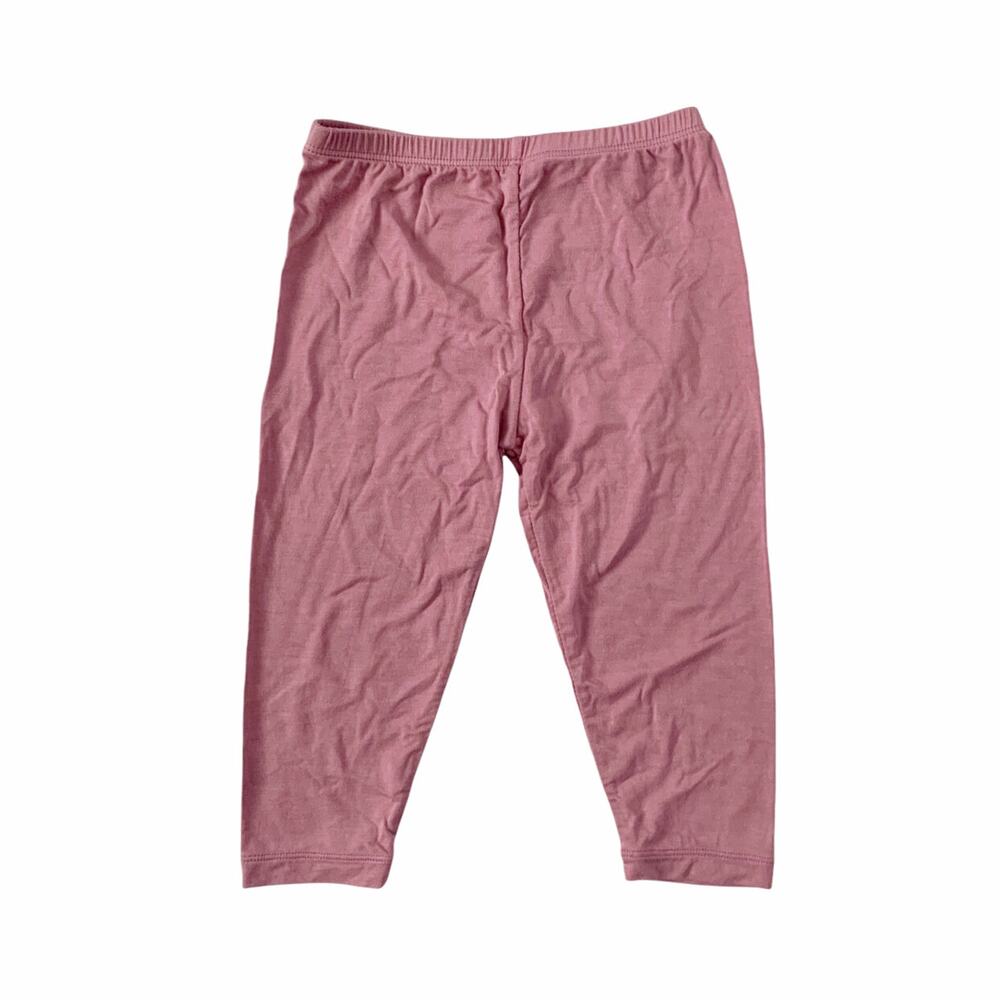 Catch A Tiger by Kickee Pants Bamboo Mauve Cropped Leggings Size 5